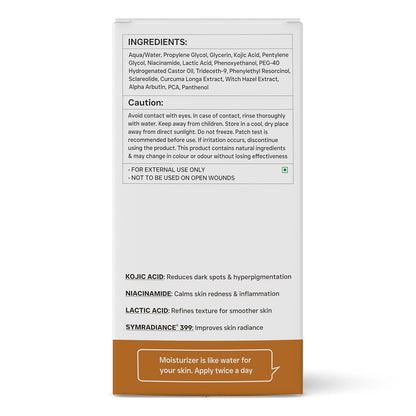 DERMATOUCH Kojic Acid 2% Serum | Best for Hyperpigmentation, Uneven Skin Tone & Dark Spots | For Both Men & Women | 20ml