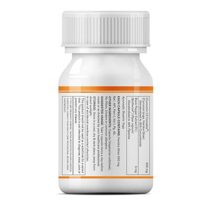 INLIFE Curcumin C3 Complex (95% Curcuminoids) 500 mg Turmeric with BioPerine (Piperine) Extract Supplement 5 mg - 60 Capsules (Pack of 1)