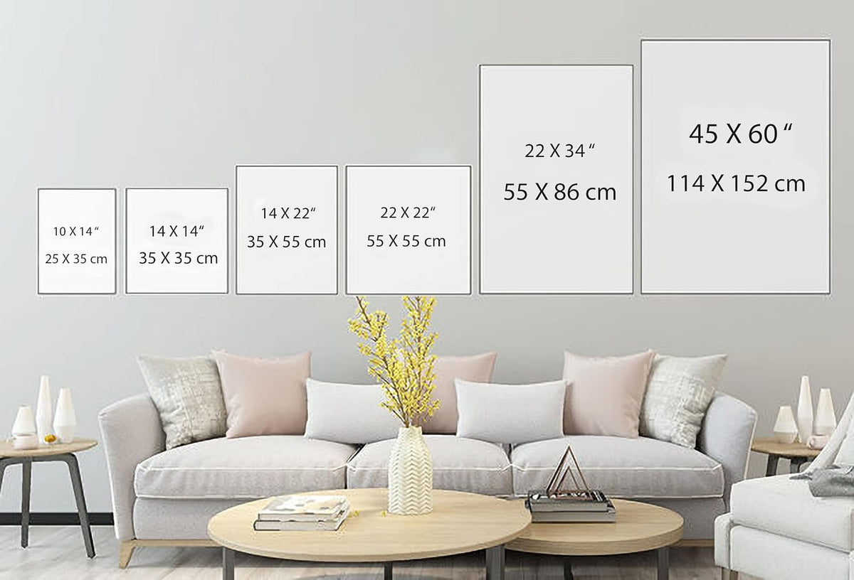 Printed Framed Canvas Painting for Home Decor Office Wall Studio Wall Living Room Decoration (10x14inch Wrapped) - White Single Flower