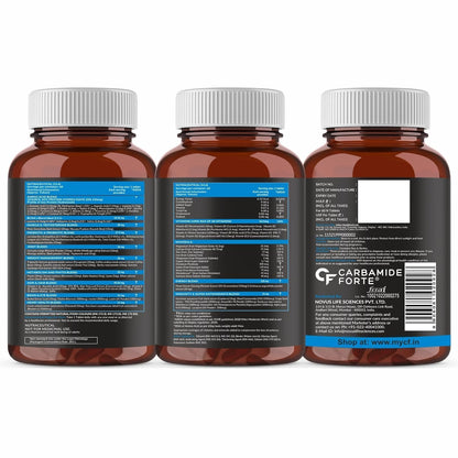 Carbamide Forte Multivitamin Tablet For Men & Women | Multi Vitamin For Men & Women With BCAA, Aminos & Probiotics | Gym Supplements To Support Energy, Immunity & Recovery - 60 Tablets