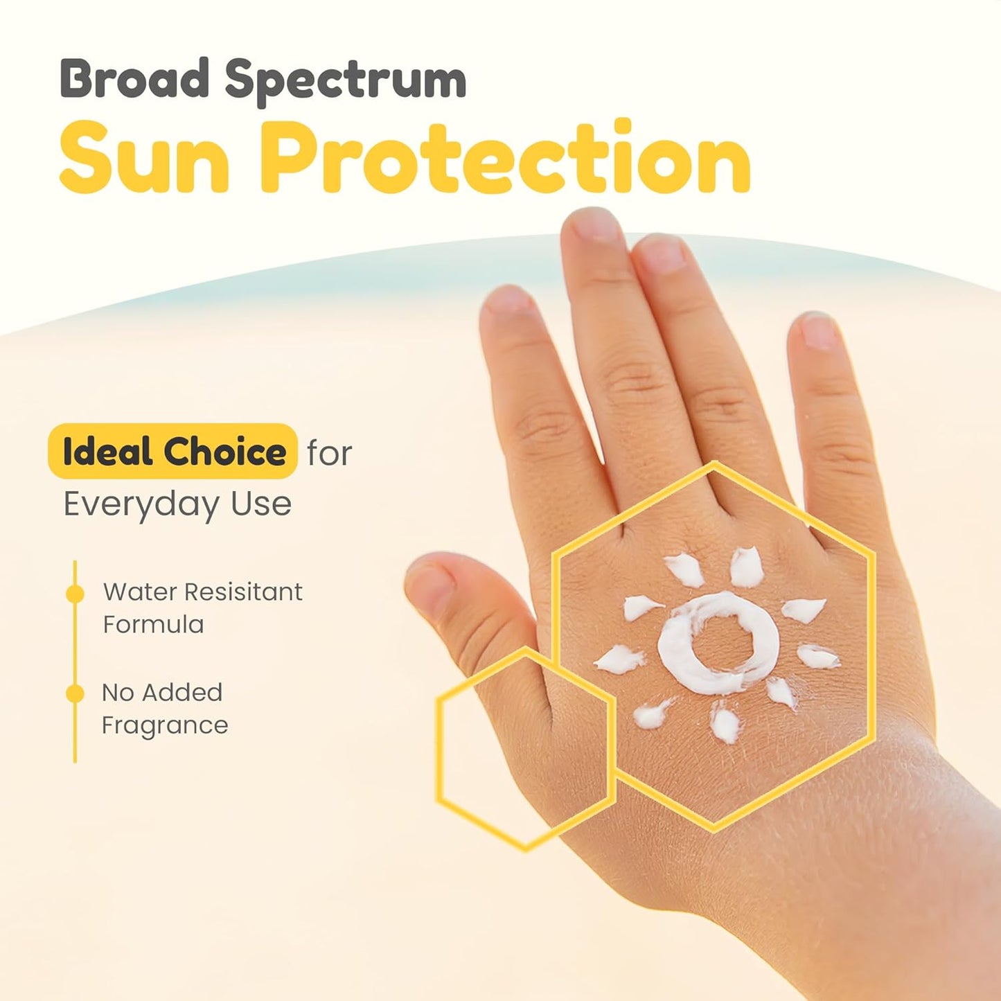 Mother Sparsh Simply Unscented Sunscreen for Baby & Kids with Natural Oatmeal -50g, with SPF 50 & UVA/UVB Protection | Fragrance-Free for Sensitive Skin