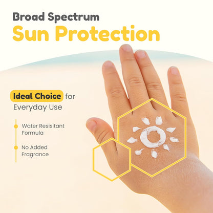 Mother Sparsh Simply Unscented Sunscreen for Baby & Kids with Natural Oatmeal -50g, with SPF 50 & UVA/UVB Protection | Fragrance-Free for Sensitive Skin