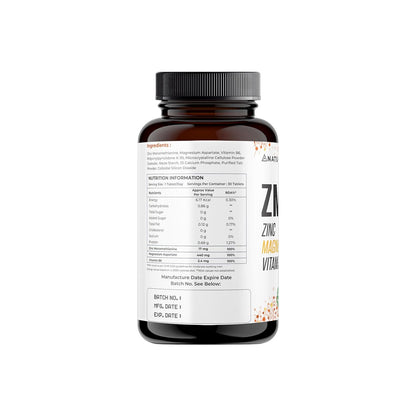 NATURALTEIN ZMA Tablets – Zinc Magnesium Vitamin B6 Supplement | 30 Veg Tablets | Sports Recovery & Daily Performance | Muscle Strength, Better Sleep & Faster Recovery