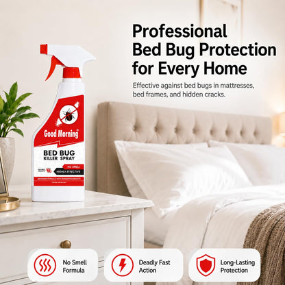 Good Morning Bed Bug Killer Spray 400 ml | Bed Bug Control for Home & Commercial Use