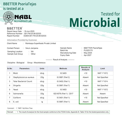 BBETTER Psoria Tejas - Oil for Skin Health Management | Steroid-Free Formula for Dry Itchy and Flaky Skin Helps Soothe Irritation Redness & Promote Hydration | Made by age old Ayurveda