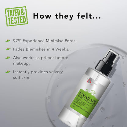 O3+ Snail 98 Mucin Serum With Niacinamide For Deep Hydration, Smooth & Moisturised Skin, 100ml