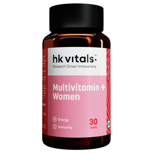 HealthKart hk vitals Multivitamin Plus Women | Daily Multivitamin for Women | For Energy, Joints, Skin & Hair