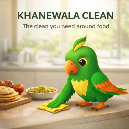Herbal Strategi Kitchen Cleaner Spray Khanewala Clean – Food-Safe & Non-Toxic | Everyday kitchen cleaner | Safe for Organic Kitchens, Baby High-Chairs & Countertops | No Harsh Chemical Residue