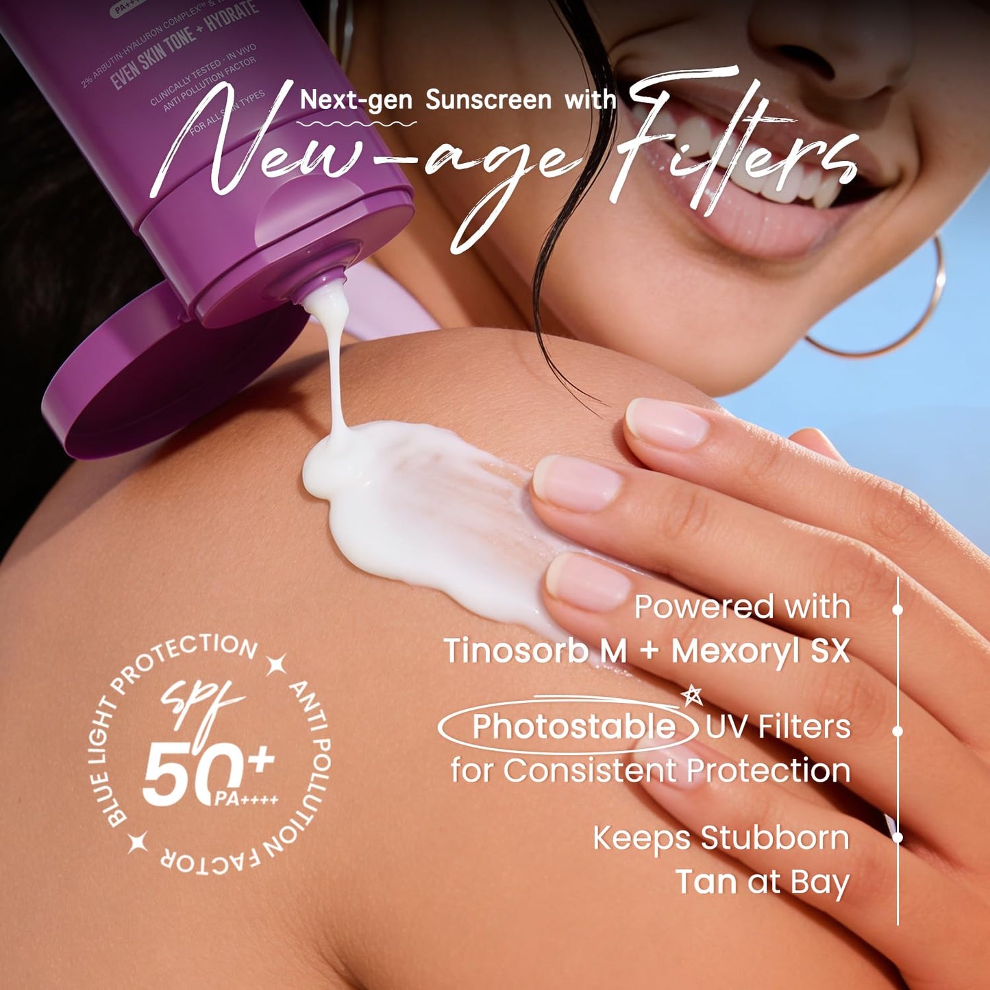 Aqualogica Illuminate+ Dewy Gel Sunscreen SPF 50+ PA++++, 80g | 2% Arbutin-Hyaluron Complex & Wild Berries | Broad Spectrum UVA/UVB & Blue Light Protection | Fragrance-Free | No White Cast | Lightweight | For Men & Women
