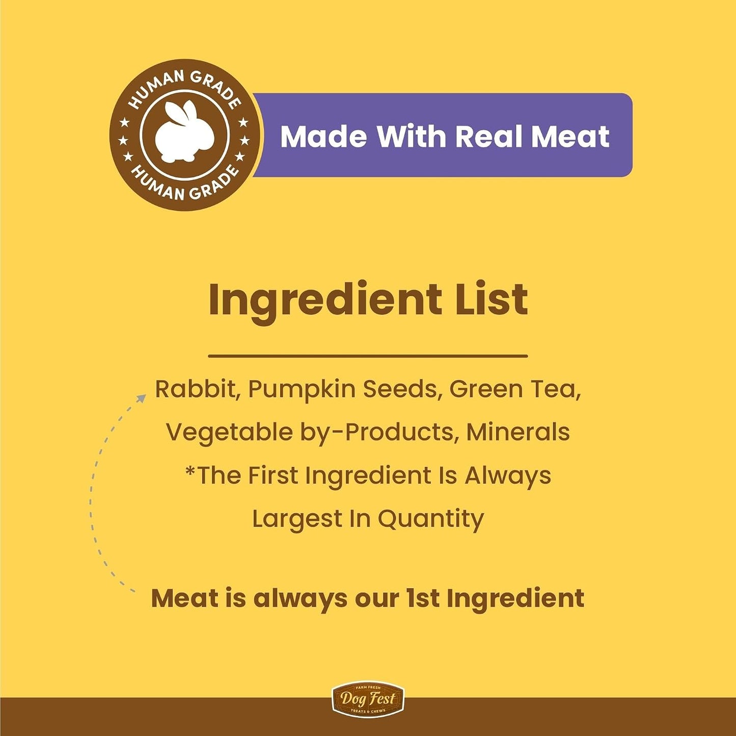 Barkbutler x Dogfest Dog Training Treats, Rabbit & Pumpkin Seeds, Superfood Dog Treats for Adult Dog, Bite-Sized Treats for Puppies, Dog Treat, Aids Digestion & Boosts Immunity