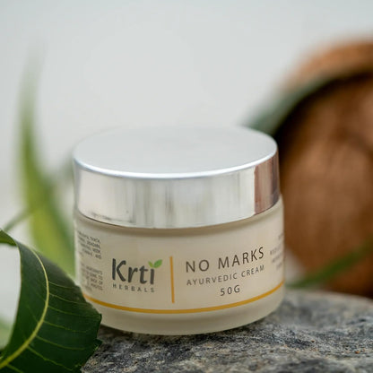 Ayurvedic Pigmentation No Marks Cream for Women – 50 g | Reduces Dark Spots, Blemishes, Removes Tan, Improves Skin Complexion & Hydrates | with Triphala, Turmeric & Manjishta