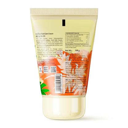 Moha Foot Cream for Dry & Cracked Feet | Deep Nourishment & Fast Healing Heel Repair Cream | Cooling & Vegan Formula with Aloe, Papaya, Peppermint & kapurkachri | Clinically Proven | Moisturizing Foot Cream for Rough Calloused Skin 100gm