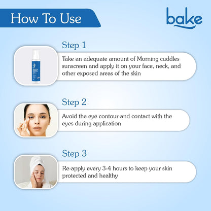 BAKE 100% Mineral Water Resistant Sunscreen SPF 70 PA+++ with 5% Niacinamide, Peptide | Sweat & Water Resistant, UV/A & B, Blue Light Protection | For Oily Acne Prone Skin | For Acne Scars & Dark Spots | Broad Spectrum Sunscreen | No White Cast | 100g