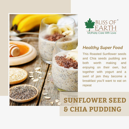 Bliss of Earth Sunflower Seeds- Dehulled Sunflower Seeds for Eating - Natural & Organic Superfood for Snacking - Rich in Fibre & Protein - for Skin & Hair - 600gm