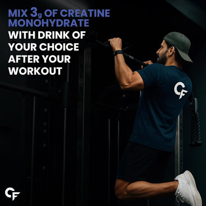 Carbamide Forte Creatine Mono Hydrate Powder | Micronized Monohydrate 100gm | Creatine Supplement for Lean Muscle Volumization, Strength & Energy - Unflavoured Powder - 33 Servings - 100g