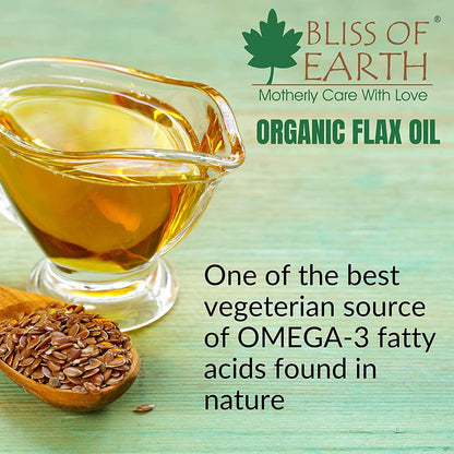 Bliss of Earth Natural Flaxseed Oil with OMEGA-3 (100ML)