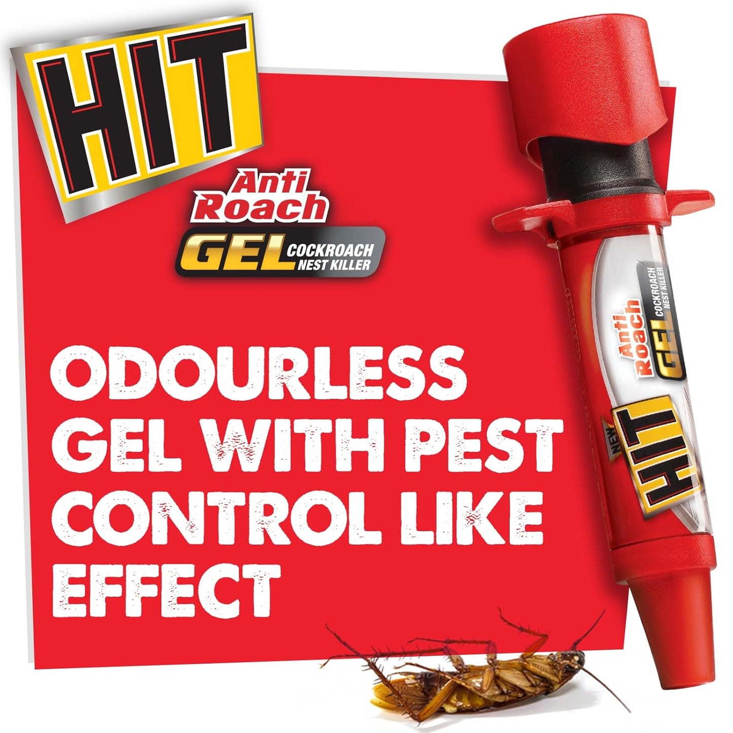 Hit Anti Roach Gel - Cockroach Killer (20G) | Kitchen Safe | Odourless | Fast And Convenient
