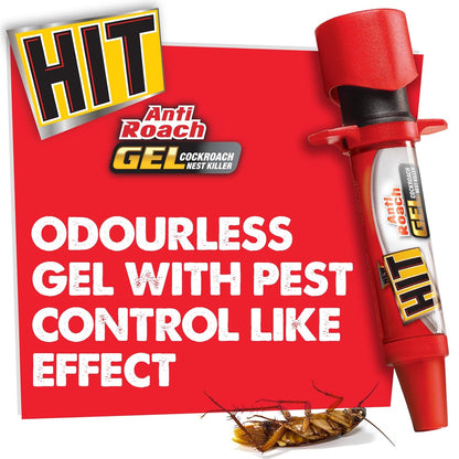 Hit Anti Roach Gel - Cockroach Killer (20G) | Kitchen Safe | Odourless | Fast And Convenient