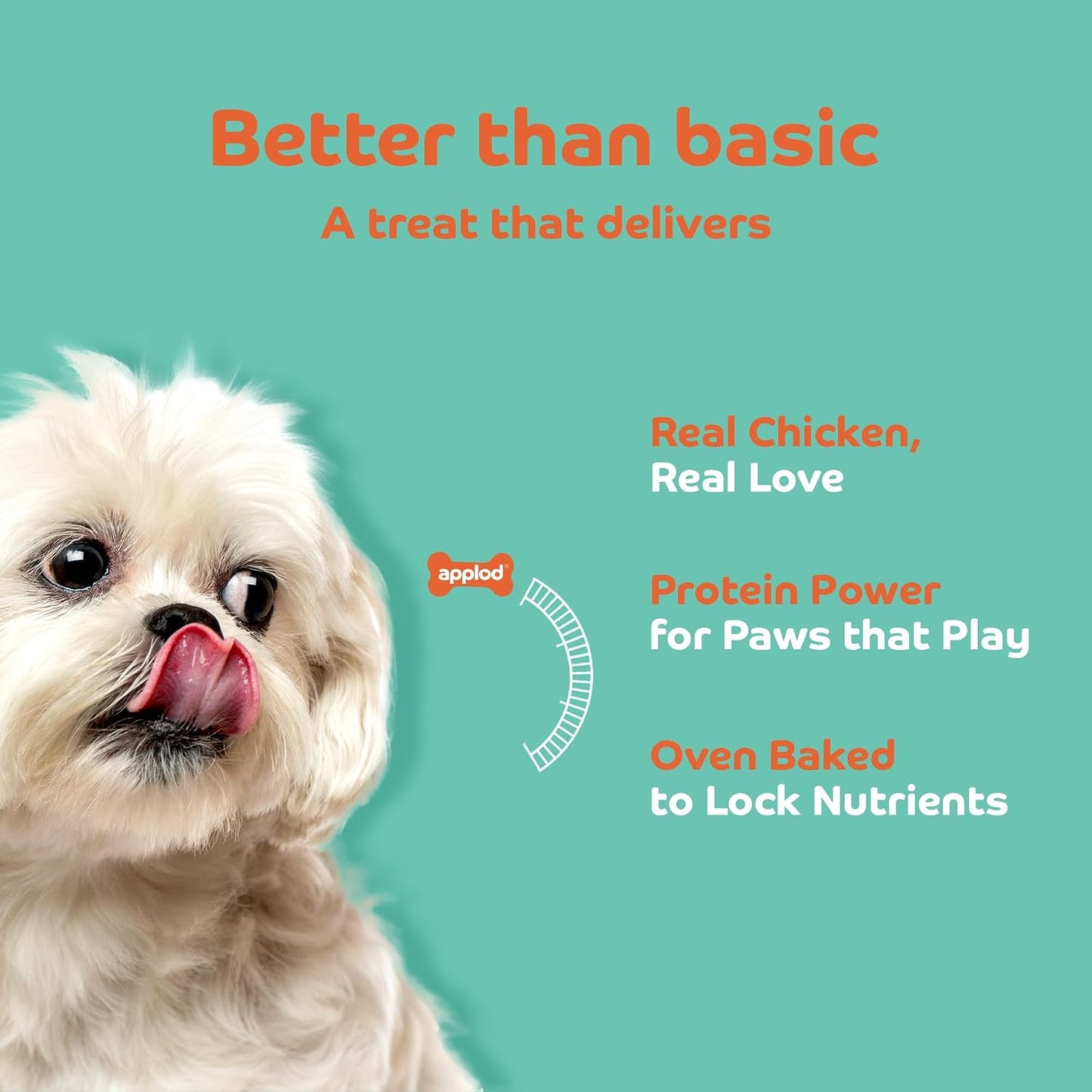 Applod Soft Carrot & Chicken Chew Sticks for Puppies & Adult Dogs | Natural Vegetable-Based Soft & Chewy Treats | Supports Healthy Chewing for All Breeds | 70g