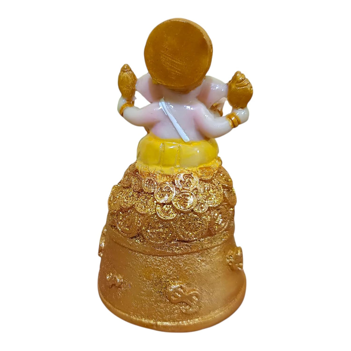 Ganesha Ganesh Ganpati Gajanan Statue Idol Murti Gift Item Decorative Showpiece Multicolor Polyresin Pack of 1 (B016)