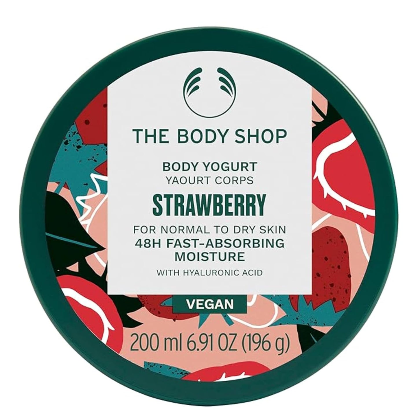 The Body Shop Strawberry Vegan Body Yogurt for Normal to Dry Skin 200ml