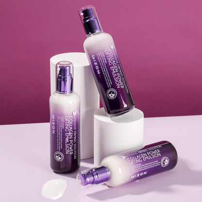 MIZON COLLAGEN POWER LIFTING EMULSION, Natural Ingredients, Balancing Skin Moisture and Oil, With Non Sticky Texture, Anti-Wrinkle, 120ml