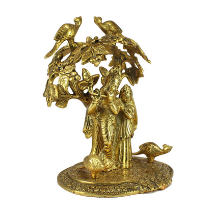 Radha Krishna Standing Under Tree Showpiece