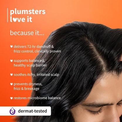 Plum Anti-Dandruff Shampoo With Volcanic Minerals & 0.5% Salicylic Acid|72-Hr Dandruff & Frizz Control|Maintains Healthy Scalp Barrier|Gently Exfoliates & Clarifies|Prevents Rough,Dry Hair|250Ml