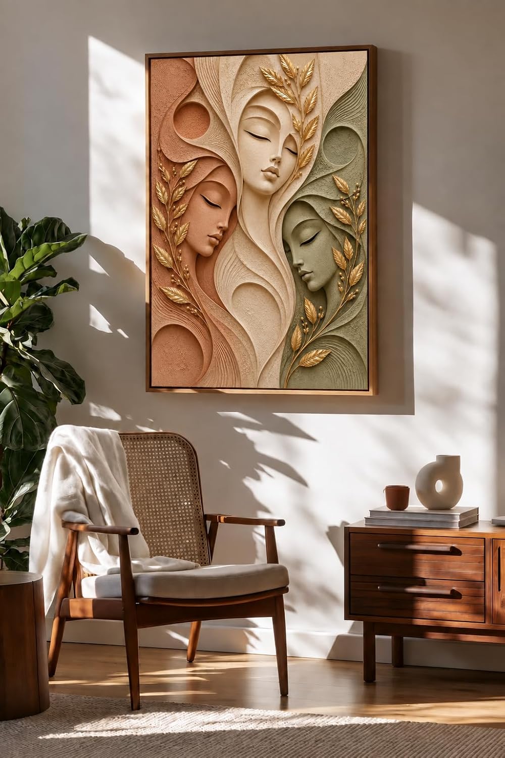 Botanical Woman Face Art- 5 | 16x24