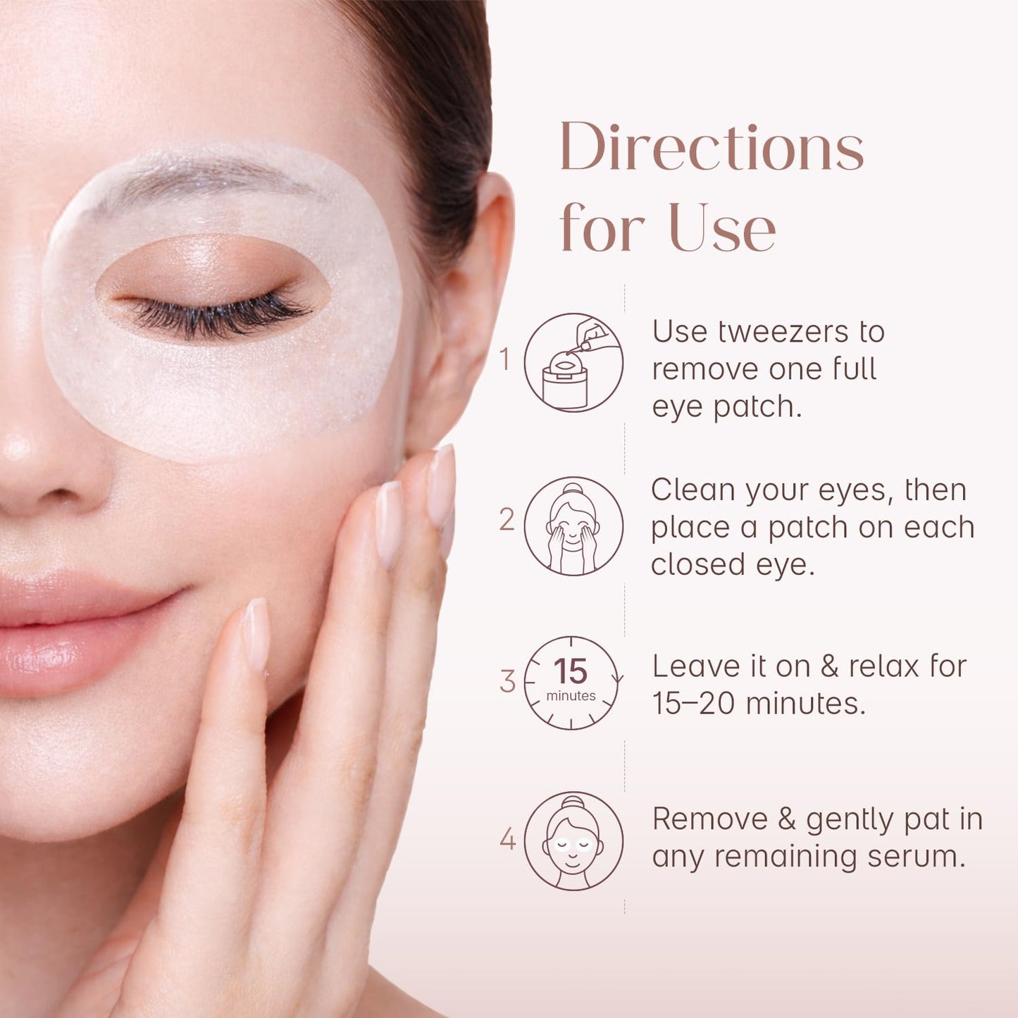 Seoulskin 360° Hydro Eye Patches | Brightens Dark Circles, Smooths Fine Lines & Reduces Puffiness | With Niacinamide, Rice Water & Vitamin C | 40 Patches