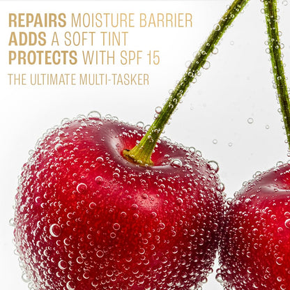 Lakme Lip Love Care Stick Cherry, with 10% Vitamin E Complex, nourished with Shea & Cocoa Butter and enriched with Almond & Jojoba Oil for 24hr moisturization in just 1 swipe, with SPF 15, 4.5g