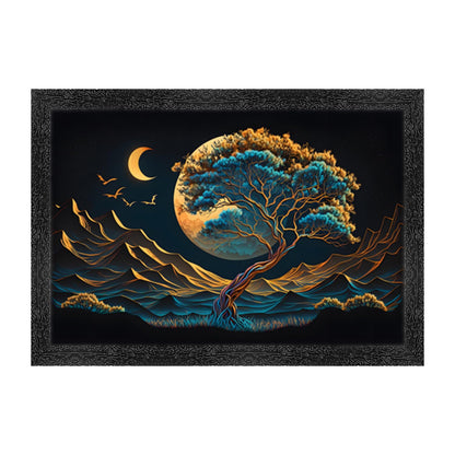 3d Scenery Paintings for Living room | 3d Painting wall decoration | 3d Photo Frame for wall decoration - 22786 (14x20 Inch)