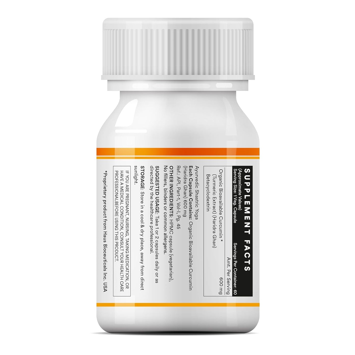 INLIFE Bioavailable Curcumin Capsules | Curcumin Supplement | Clinically Proven Ingredient | Supports Immune Health, 600mg - 60 Capsules (Pack of 1)