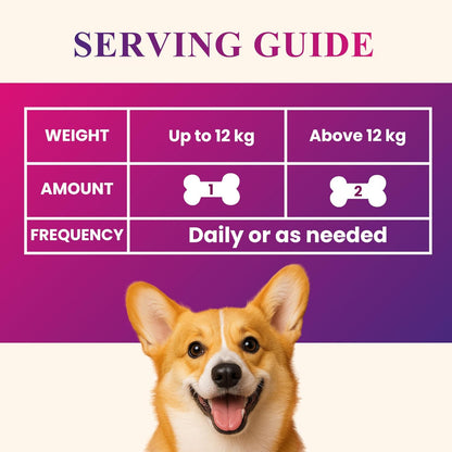 Petroyale Daily One, All-in-One Supplement for Dogs – 25 in 1, Dog Multivitamin, Probiotics, Omega 369, Hip & Joint, Skin & Coat, Gut Health – Soft Chew Dog Everyday Supplement for Dogs (60 Chews)