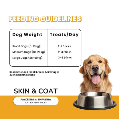 Fullr Skin & Coat Dog Biscuits for All Life Stages, Dog Treats Made with Salmon, Egg & Flaxseed, Healthy Dog Treats Made with Superfoods, Suitable for All Dog Breeds, 300 g