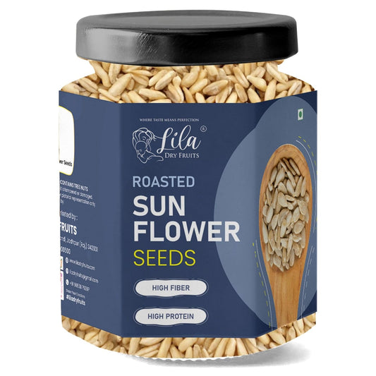 LILA DRY FRUITS Roasted Sunflower Seeds | Crunchy Healthy Snack High Fibre Plant Based Seeds | Ideal for Daily Snacking, Salads, Baking & Toppings Perfect for Gifting