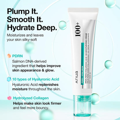 Anua PDRN Hyaluronic Acid 100 Moisturizing Cream