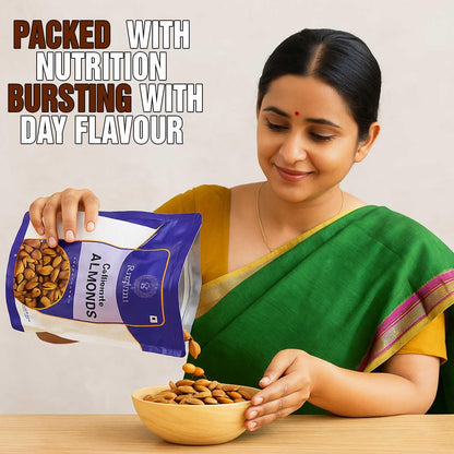 Raghbat California Almonds (500g) – Whole Raw Badam Giri | High Protein & Fibre | Gluten-Free & Non-GMO Dry Fruits