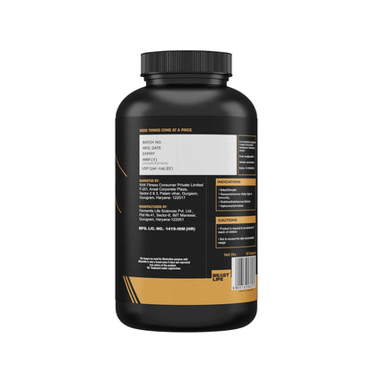 BeastLife Himalayan Shilajit | Pure & Potent Shilajit Supplement | Improve Muscle Strength, Enhances Stamina, Energy & Power | Supports Faster Recovery | Natural & Organic Shilajeet (60 Capsules)