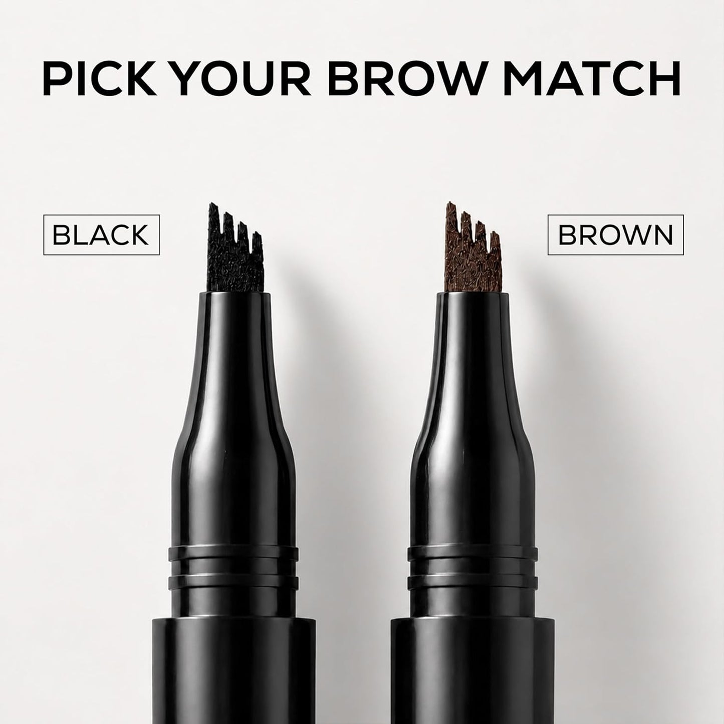RENEE Browfill Eyebrow Pen - Black | Waterproof & Smudge-Proof | One Swipe Application | Micro Precision | Natural & Long-Lasting Finish | For Denser & Fuller Eyebrows | Easy to Use | Cruelty-Free
