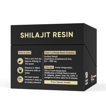 Dr. Vaidya's Herbo24Turbo Shilajit Resin | 100% Shuddha Shilajit | Pure Himalayan | >75% Fulvic Acid & 80+ Trace Elements | Boosts Stamina & Endurance | 20g