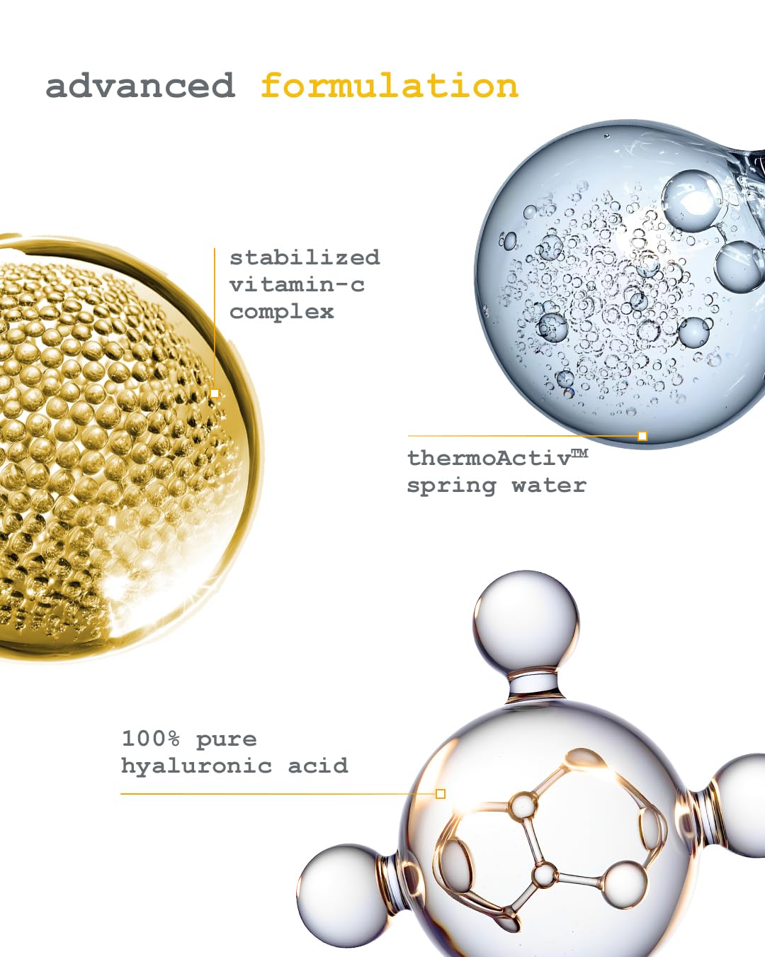 Dermacy Vit - C Brite Daily Aquasurge Face Moisturiser | Restores Skin Hydration and Moisturisation | 20% Stabilized Vitamin - C Complex + 100% Pure Hyaluronic Acid + ThermoActiv Spring Water | Suitable for All Skin Types | 50g