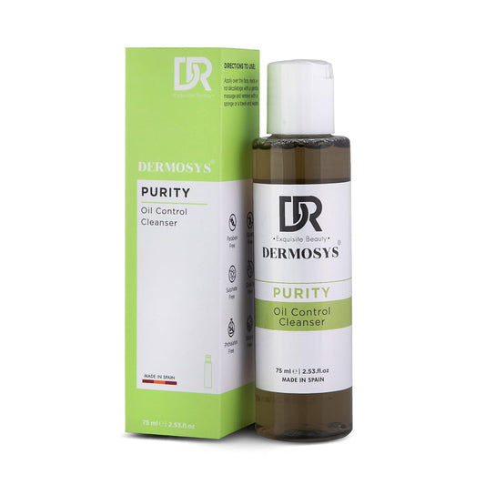 Dermosys Cleansing Oil for Face | Deep Cleansing Oil with Witch Hazel, Thyme & Camphor | Daily Wash for Oily & Acne-Prone Skin | 75ml | Paraben& Sulphate-Free