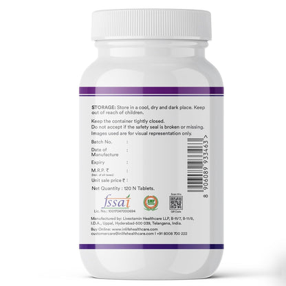 INLIFE Magnesium Glycinate 2000mg | High Absorption Formula | 22% Elemental Magnesium (440mg) | Supports Muscle, Nerve & Bone Health | For Both Men & Women| -120 Tablets (Pack of 1, 120)