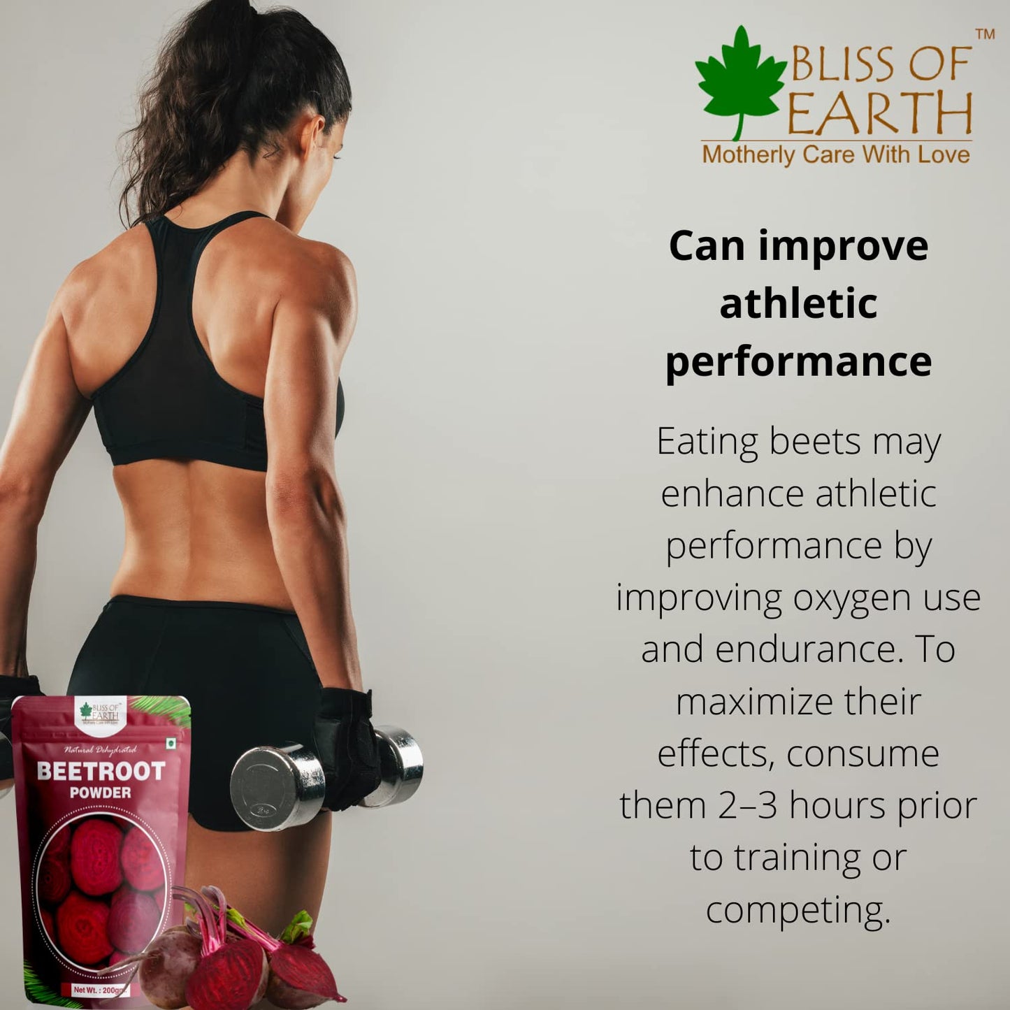 Bliss of Earth 200gm Beetroot Powder For Juice Eating Face Skin Whitening, Natural Dehydrated Chukundar Powder