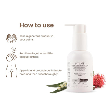Personal Touch Skincare Intisafe pH 3.5 Intimate Wash | Re-Moisturising Mild Vaginal Wash 100ml
