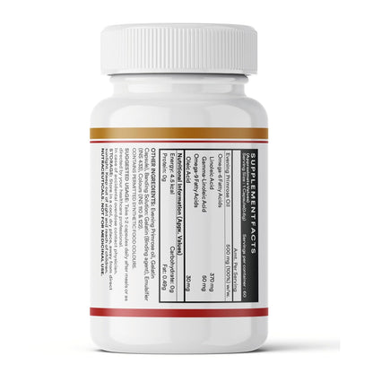 INLIFE Evening Primrose Oil Capsules 500mg | 10% Gamma Lionlenic Acid | Supplement for Hair and Skin - 60 Liquid Filled Capsules (Pack of 1)