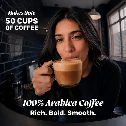 Sleepy Owl French Vanilla Premium Instant Coffee | 100% Arabica | Microground Technology | Ready in Seconds | Makes 50 Cups | 100g