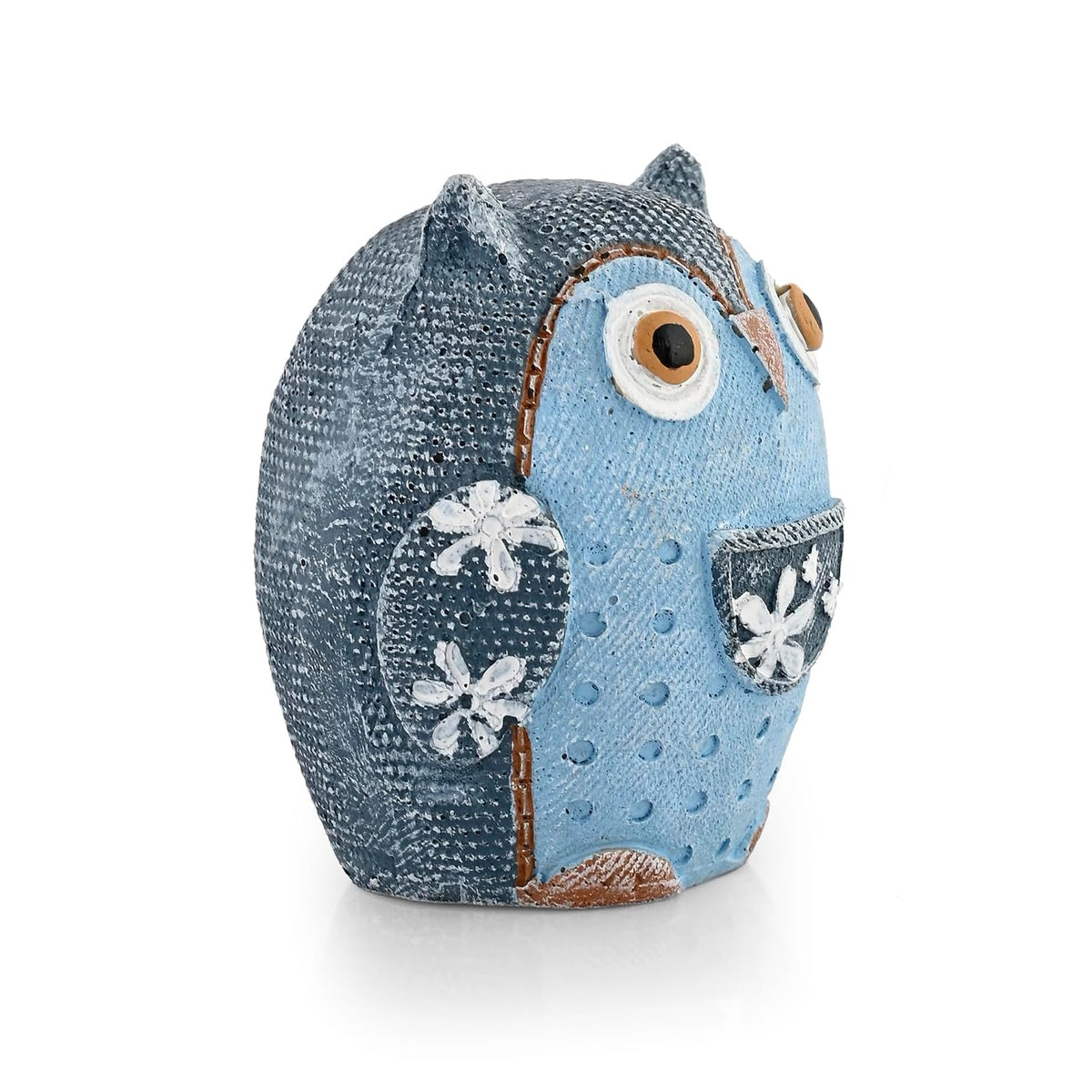 Owl Showpieces for Home Decor Resin Owl Figurine for Good Luck Decorative Items for Home Decor, Living Room, Bedroom, Table & Car Deshboard