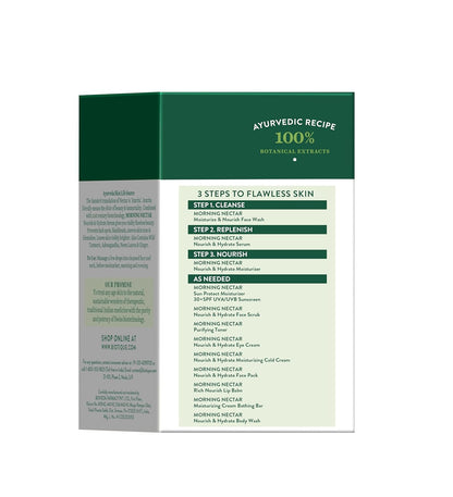 Product packaging with green and white design on a white background